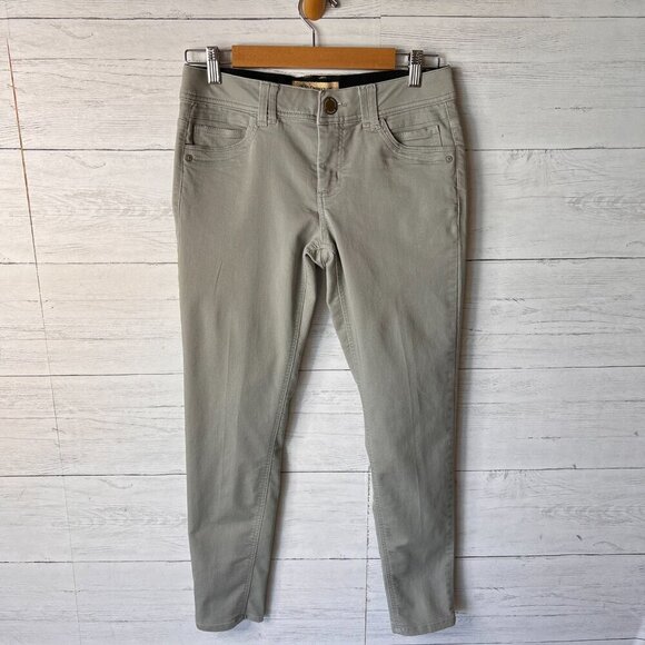 Democracy Jeans Womens Size 4 Gray Ab Technology Denim Stretch Neutral Comfort - Picture 1 of 16